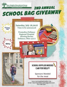 2nd Annual School Bag Giveaway Flyer 1